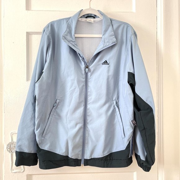 adidas Other - Vintage Adidas Track Jacket Windbreaker Mens Asian Size Medium M Light Blue